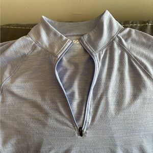 DSG Light Blue Zigzag Quarter-Zip Hoodie